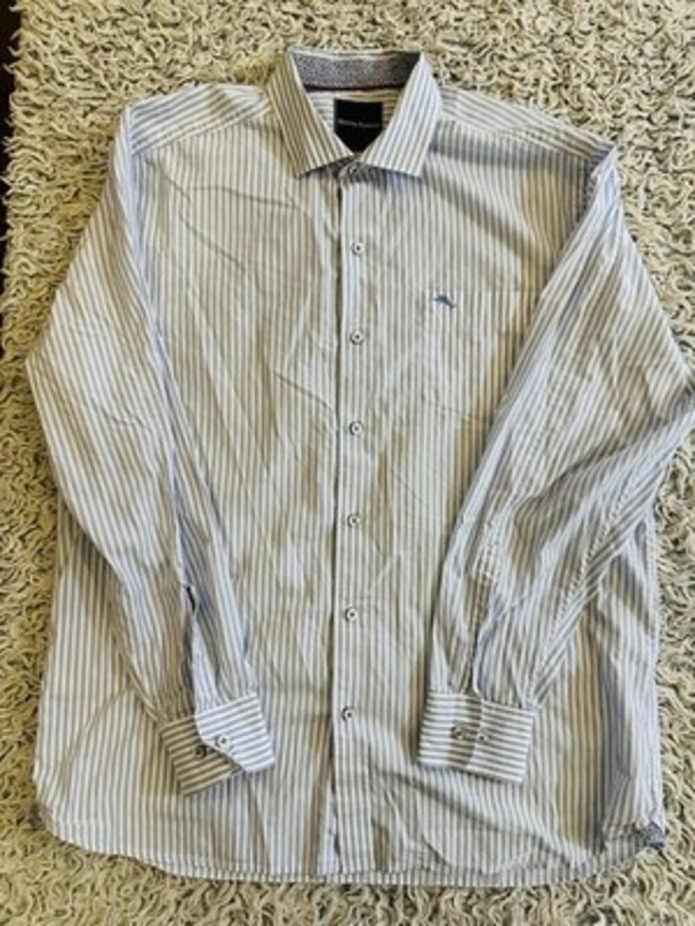 Tommy Bahama Men's Long Sleeve Striped Shirt, Size Large